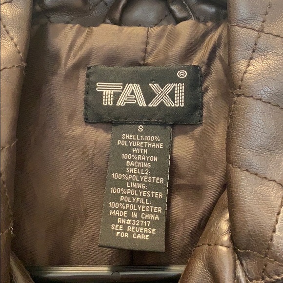 Brown Pleather Jacket - Picture 3 of 3